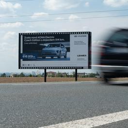 Billboard: Lenner Motors / Hyundai Kona EV